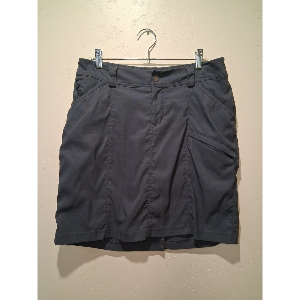 Duluth Trading Size 10 Blue Gray Dry on the Fly Skort Granola Girl Gorpcore Hike